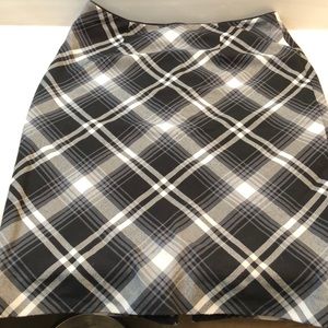 White House Black Market plaid skirt